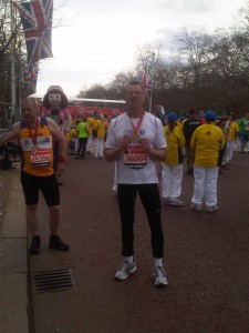 Stuart Boddy after the Marathon